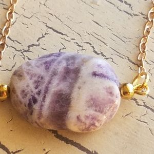 Natural Dream Amethyst Stone Necklace